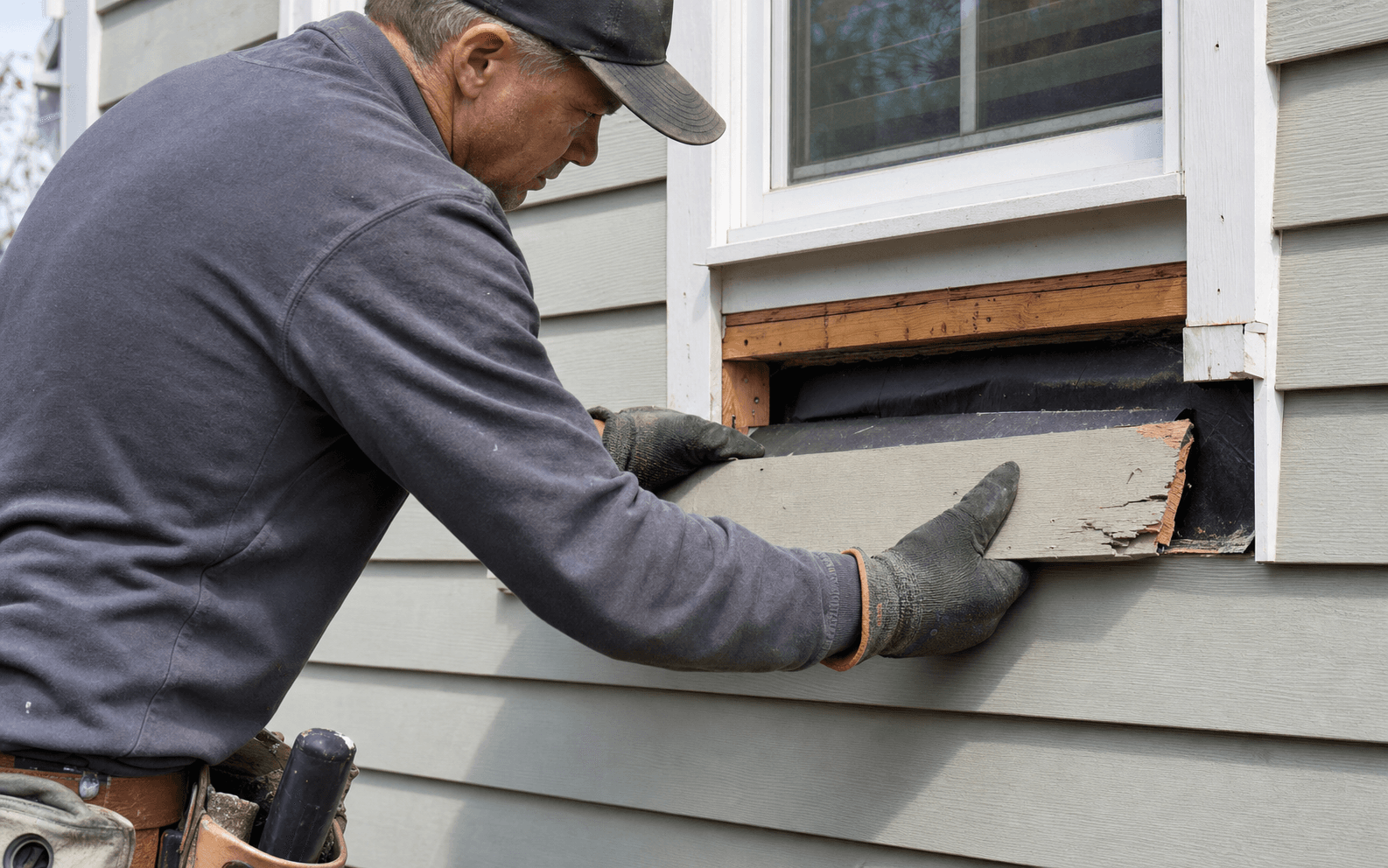 Siding Repair project by Build Your Dream
