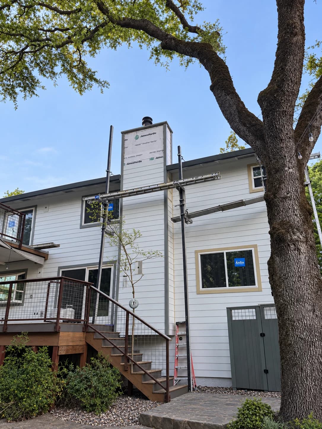 Lap Siding & Chimney Detail — project view 1