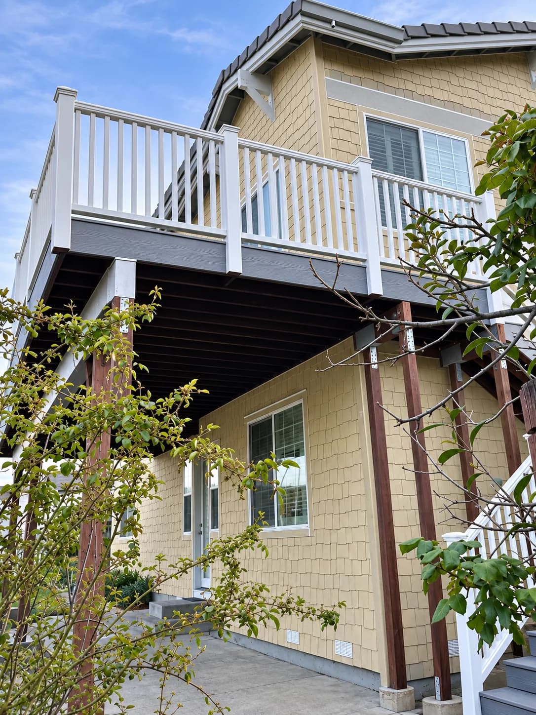 Shingle Exterior & Raised Deck — project view 1
