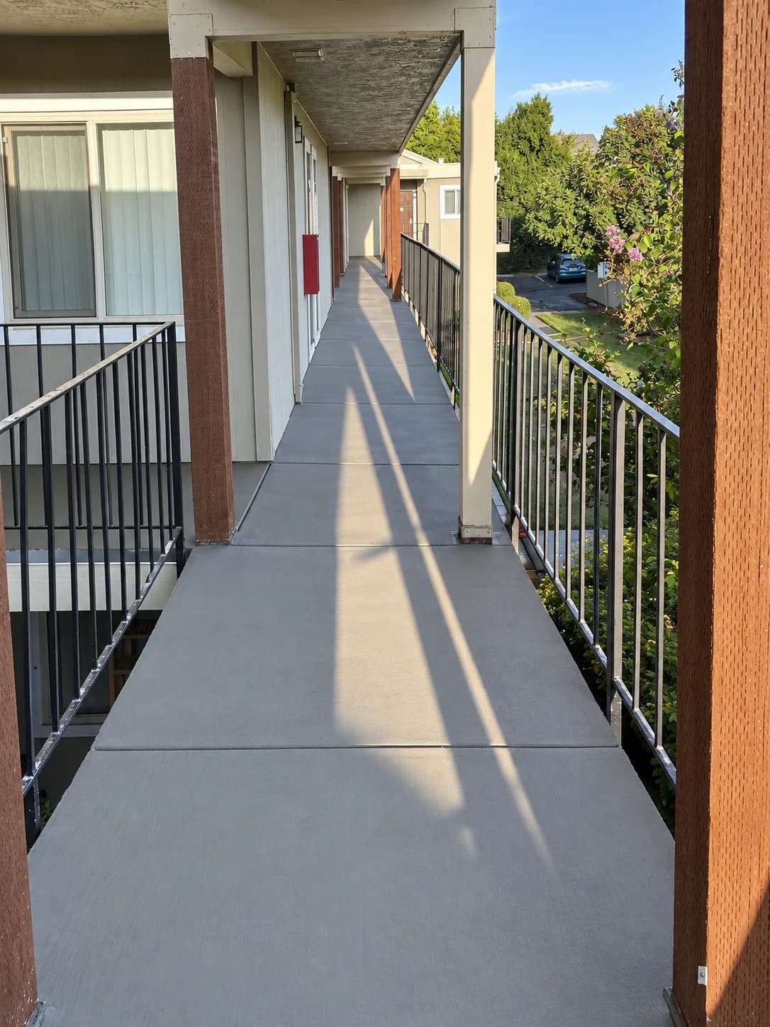 Upper-Level Exterior Walkway — project view 1
