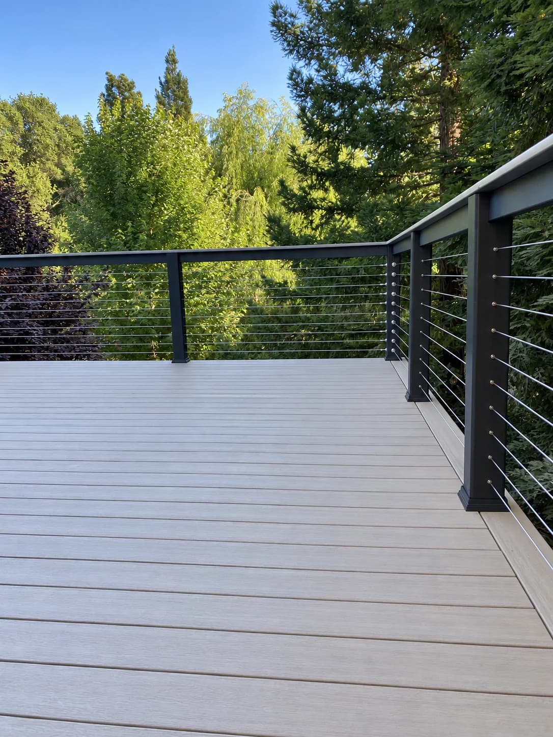 Woodland Cable-Rail Deck — project view 2
