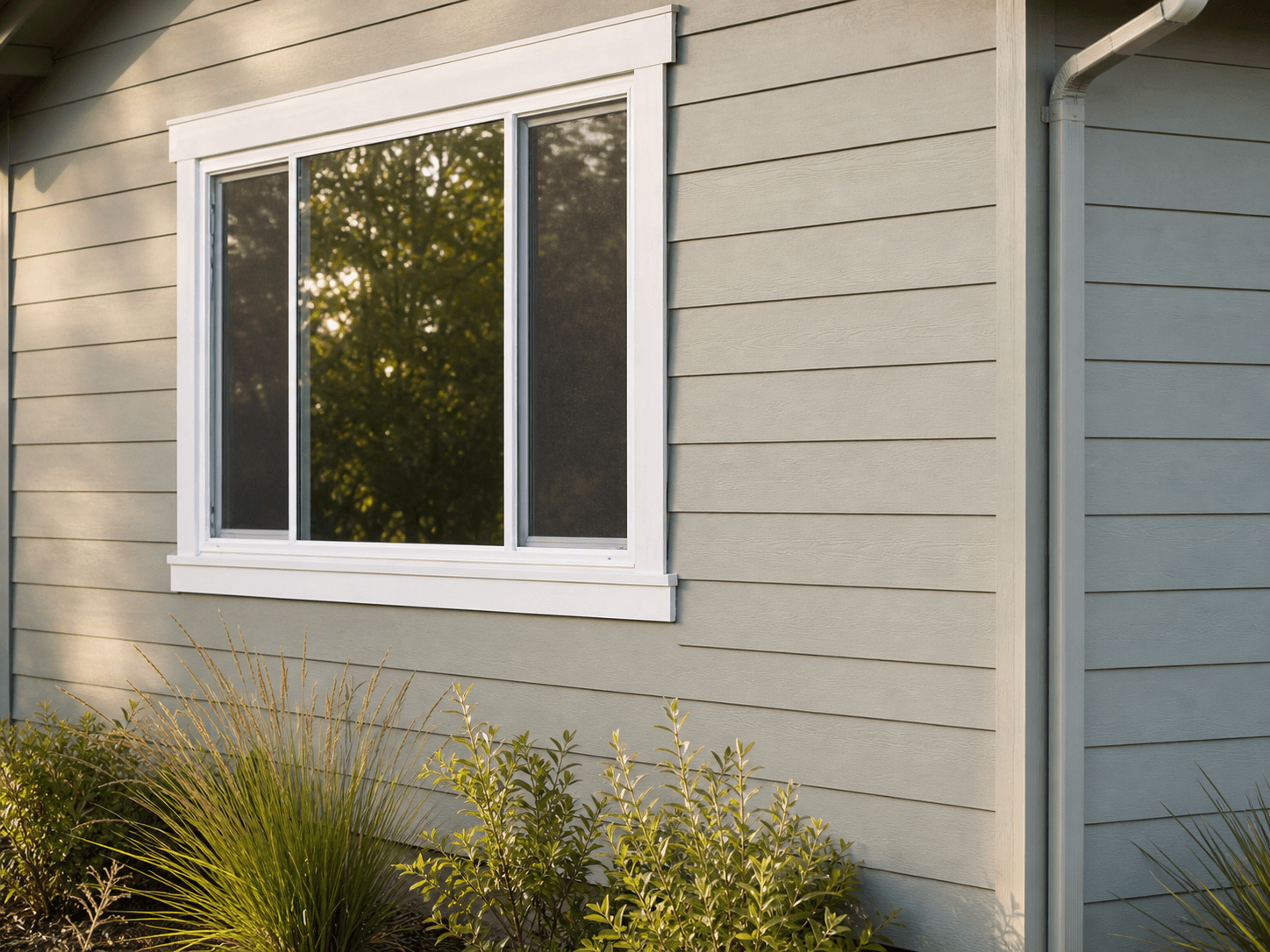 Siding Installation material and finish example